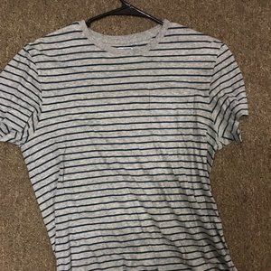 J Crew Striped Pocket Tee